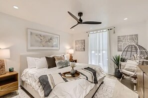 2 bedrooms, iron/ironing board, travel crib, free WiFi