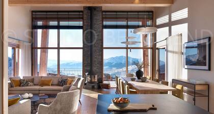 Chalet au pied des pistes avec espace détente et home cinéma, 6 chambres, 14 pers