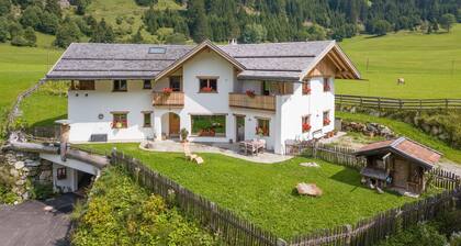 Ferienwohnung "Larch Soge Apt Helmuth" mit Bergblick, Balkon und Gemeinschaftsgarten