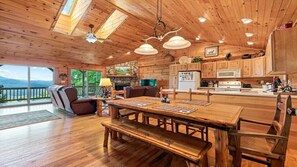 Interior - On Mountain Time -Secluded 2BR, 2BA Log Cabin, HT (Waynesville)