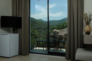 Economy Studio Suite ( Without Kitchen, Mountain View) | Terrace/patio - Kaktus Suites Hotel (Kas)