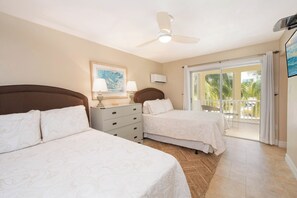 2 bedrooms, desk, iron/ironing board, travel cot