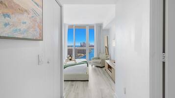 1 bedroom, iron/ironing board, travel crib, WiFi