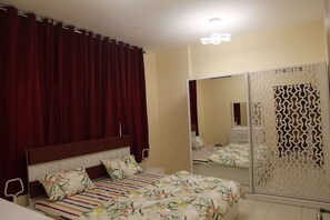 1 غرفة نوم ومكواة/لوح كي وواي فاي