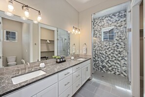 Hair dryer, towels