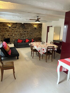 TV, books - Grand Gîte Familiale 22 Personnes (Pleubian)
