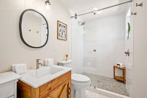 Shower, hair dryer