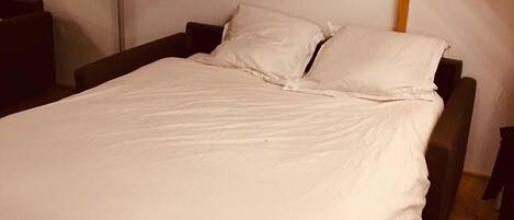 1 chambre, fer et planche à repasser, Wi-Fi gratuit, draps fournis