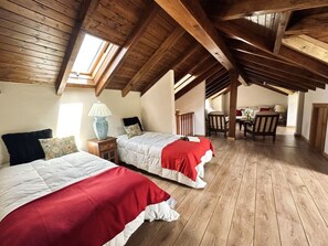 6 bedrooms, iron/ironing board, bed sheets