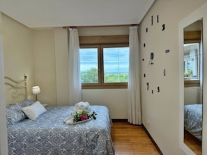 1 bedroom, iron/ironing board, bed sheets