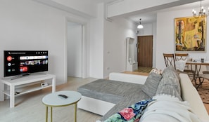 Executive Apartment | Living area - 1BDR Apartment close to Unirii Square (Bucharest)