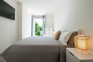2 makuuhuonetta, silitysrauta/-lauta, ilmainen Wi-Fi, vuodevaatteet