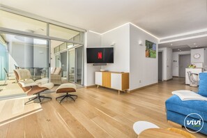 Living area - Nova | Sea view - terrace - pool (Fuengirola)