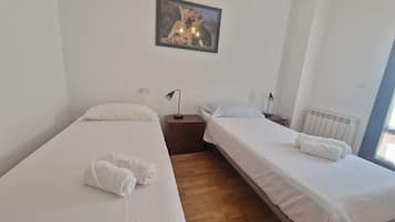 2 slaapkamers, beddengoed