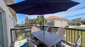 Condo, Multiple Beds, Balcony, Pool View | Outdoor dining