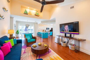 Condo, Multiple Beds, Balcony, Pool View | Living area | 40-inch TV with digital channels - Sun Dancer #11 (South Padre Island)
