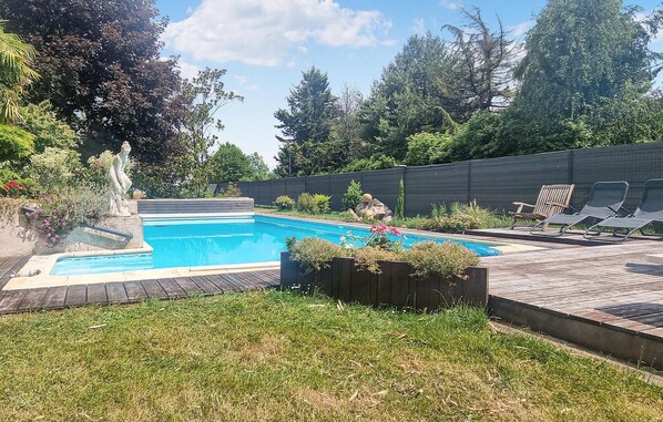 A heated pool
