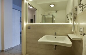Shower, hair dryer