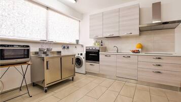 Fridge, oven, stovetop, dishwasher