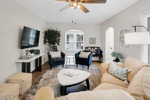 Smart TV, video games, DVD player, table football