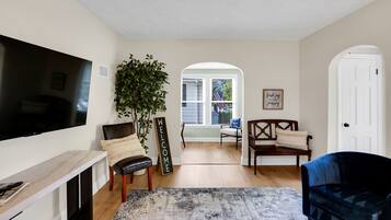 Smart TV, video games, DVD player, table football