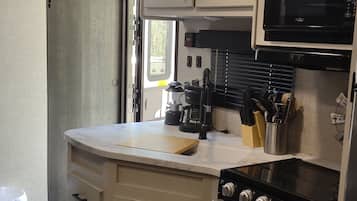 Microwave, oven, stovetop
