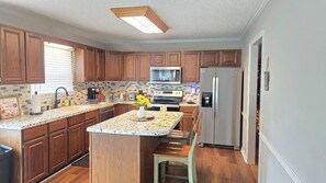 Fridge, microwave, oven, dishwasher - Our Cozy Home w/Serene Pond View (McLeansville)