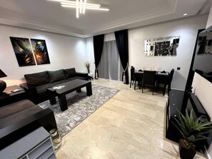 TV, stereo - Luxury apartment in center of gueliz (Marrakech)