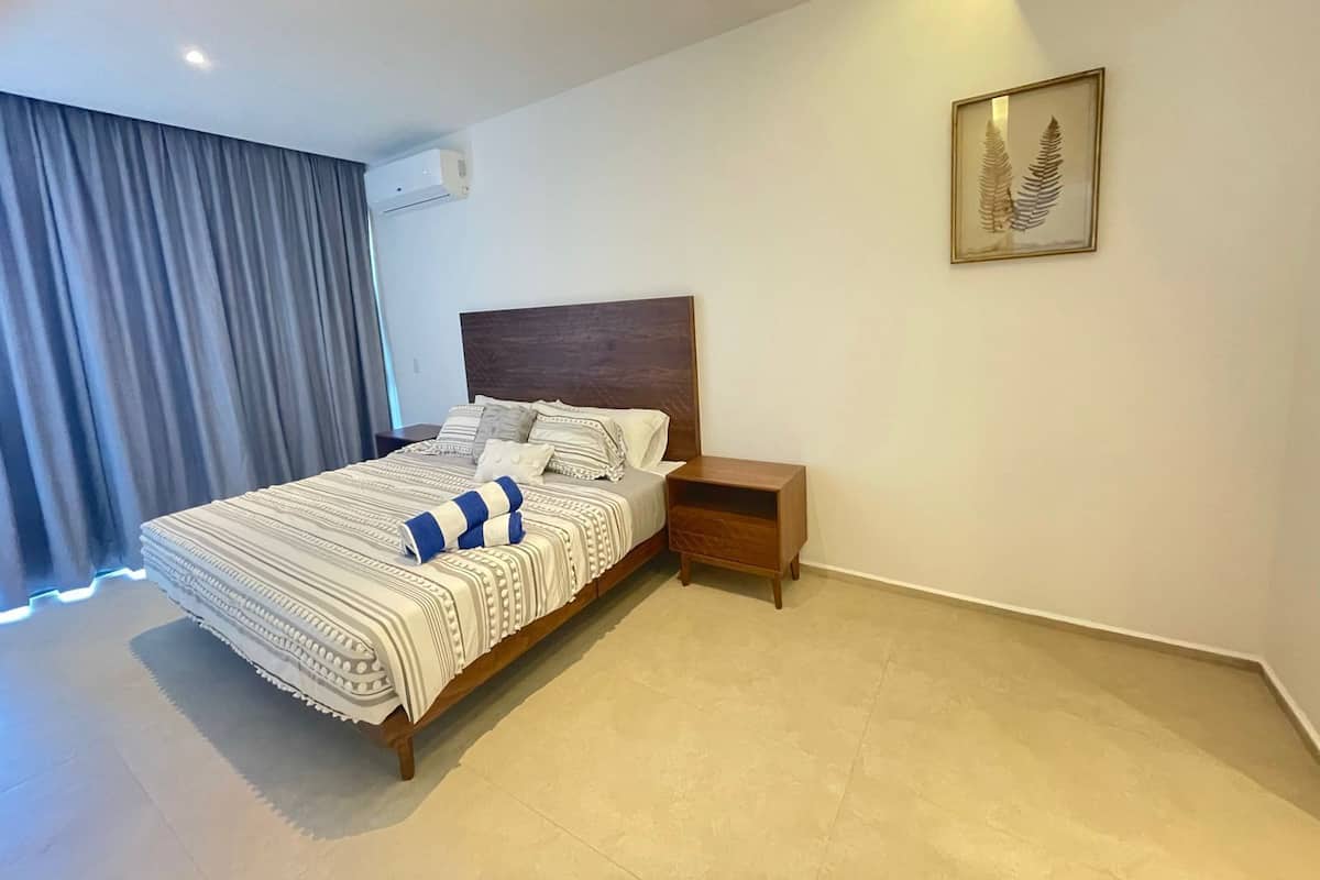 714 aria ocean | 2 phòng ngủ, bộ trải giường bằng vải cotton Ai Cập