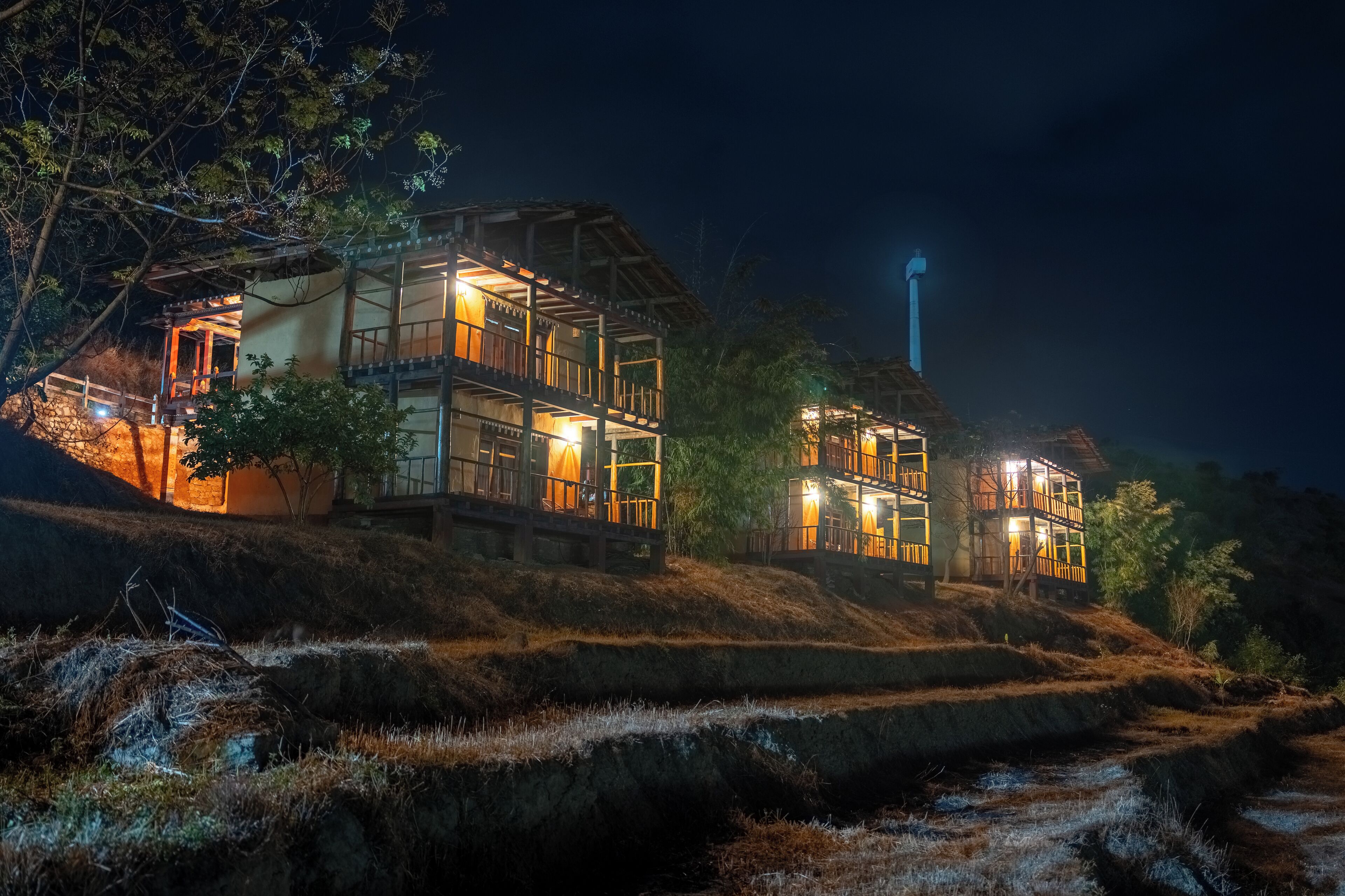 Front of property – evening/night