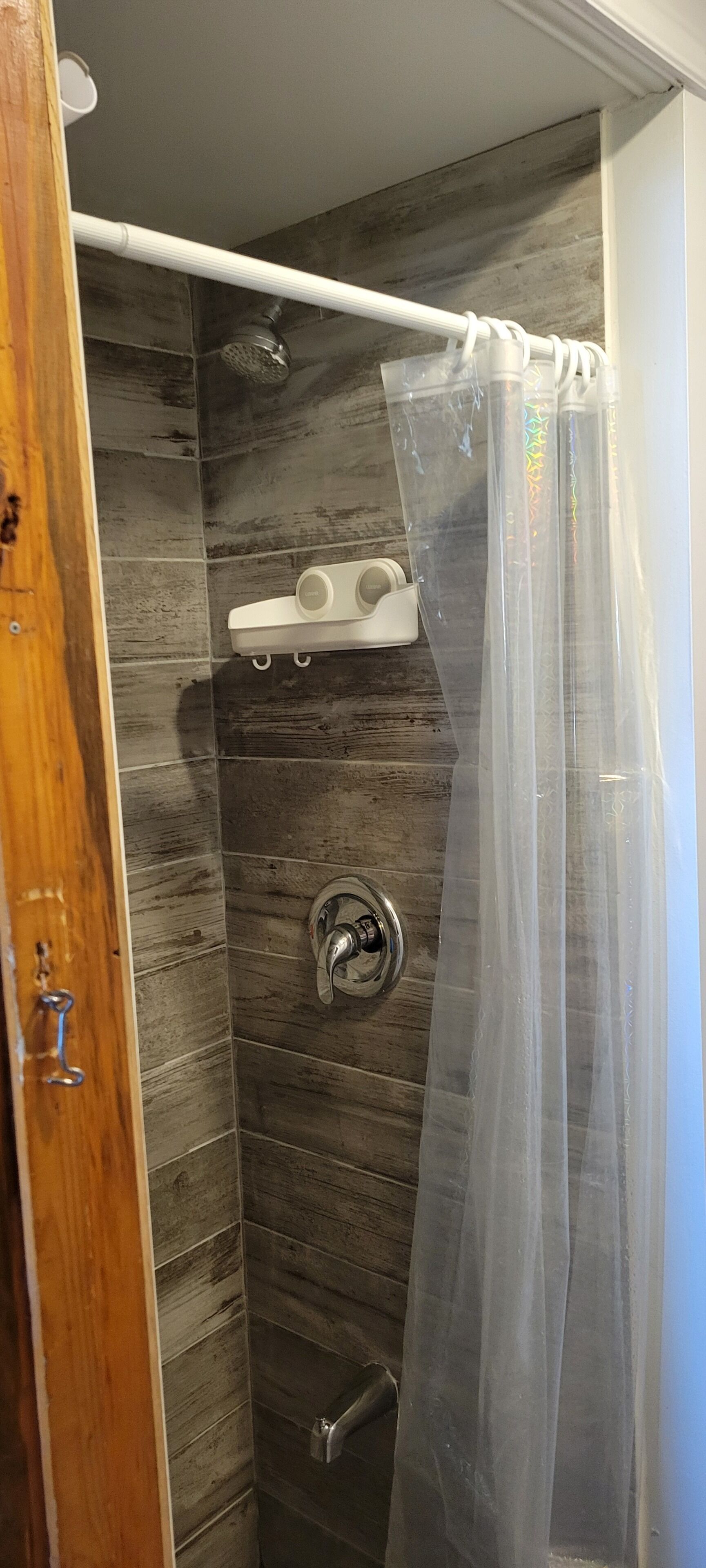 Soap, shampoo, toilet paper