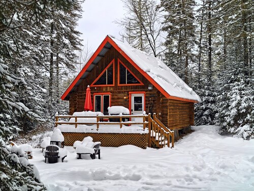 Chalet en bois rond Cerisier !