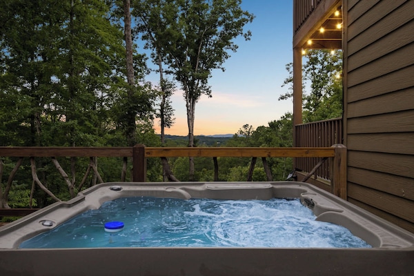 Our 6 seater hot tub is always well maintained and ready for our guests