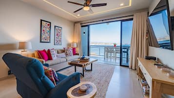 Condo, varias camas (3008 - Sotavento A402) | Área de sala de estar