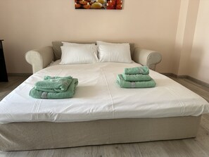 2 chambres, fer et planche à repasser, Wi-Fi, draps fournis