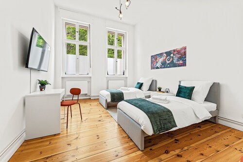 3 Zimmer Apartment,6 Betten unweit Hauptbhf,inkl Parkplatz &WiFi, Wäschetrockner