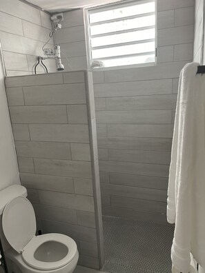 Shower, towels, soap, shampoo - studio at carolina (Carolina)