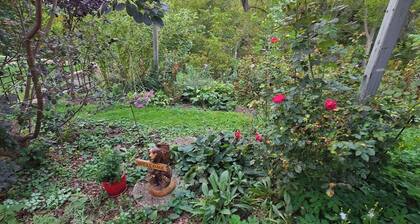 Private entrance/space. Peaceful getaway. Close to events. King bed.
Amenities!