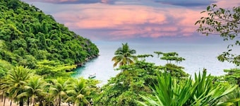 Luxury cottage with hot tub, sauna + mountain view