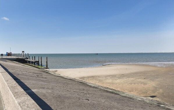 Walk along the beach to the pier, where you can sit and enjoy the ocean views.