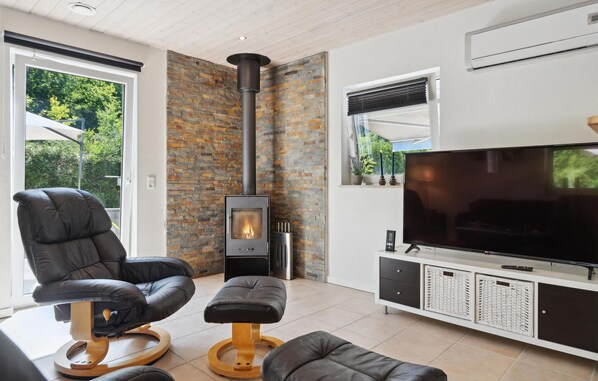 Fernseher, Kamin