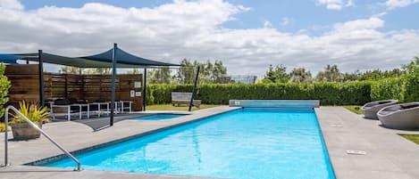 A heated pool