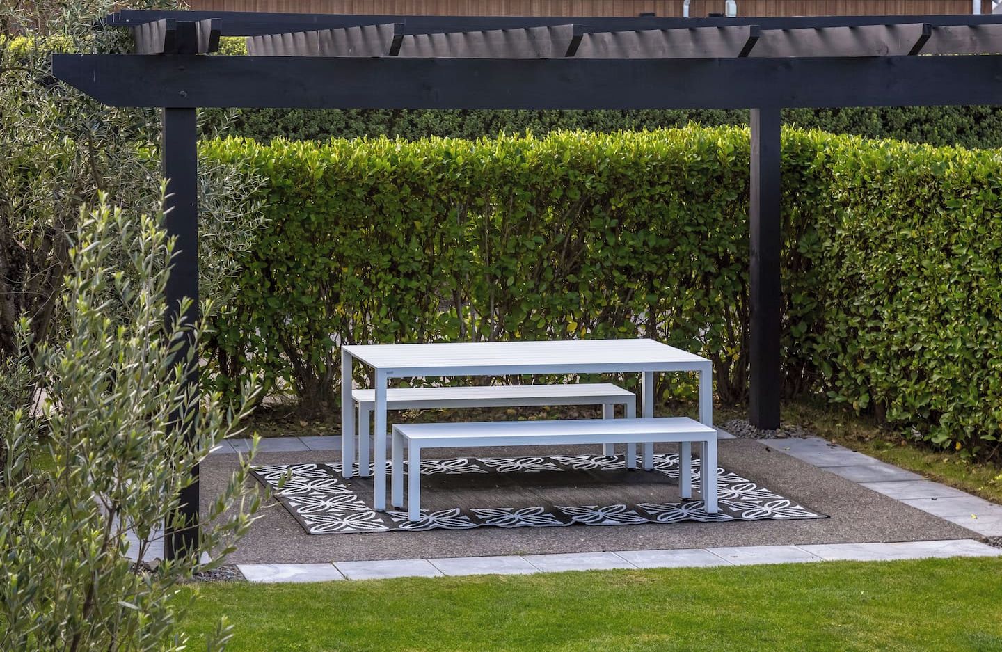 Outdoor dining area