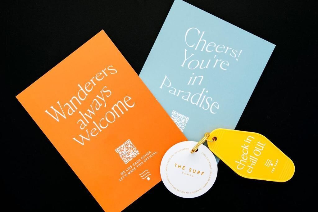 Three cards with text and a tag.
