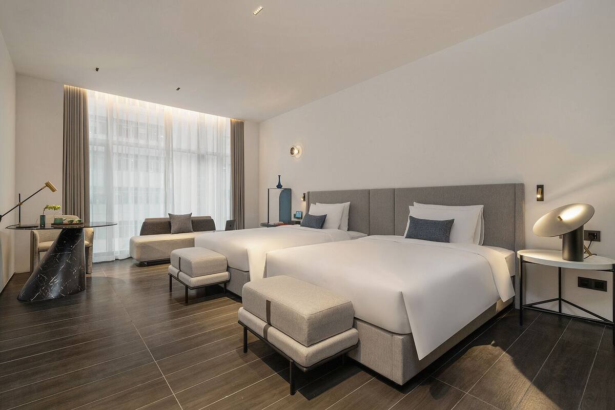 Quarto empresarial | 1 quarto, roupas de cama premium, edredons de pluma