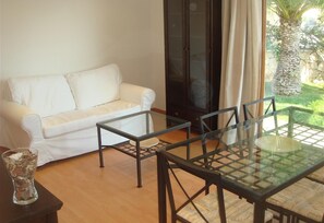 TV, DVD player, stereo