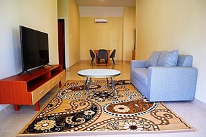 Family Villa | Living area | Plasma TV - Perta Prana Amarta (Borobudur)