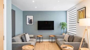 TV, fireplace, stereo, offices