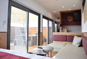 Skydeck Villa, Non Smoking | Living area | Tablet - THE GLAMPING Hakonejukkokutouge (Atami)