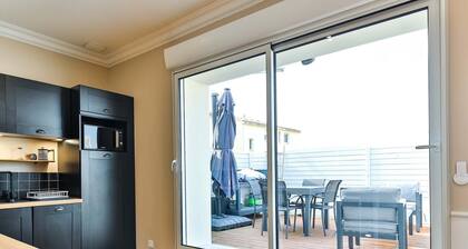 Chaleureux logement-centre ville-proche gare-plage